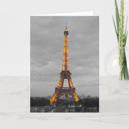 Eiffel Tower Tour Eiffel Holiday Card