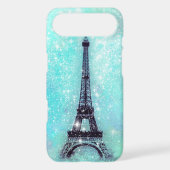 Eiffel Tower Turquoise Case-Mate iPhone Case (Back)