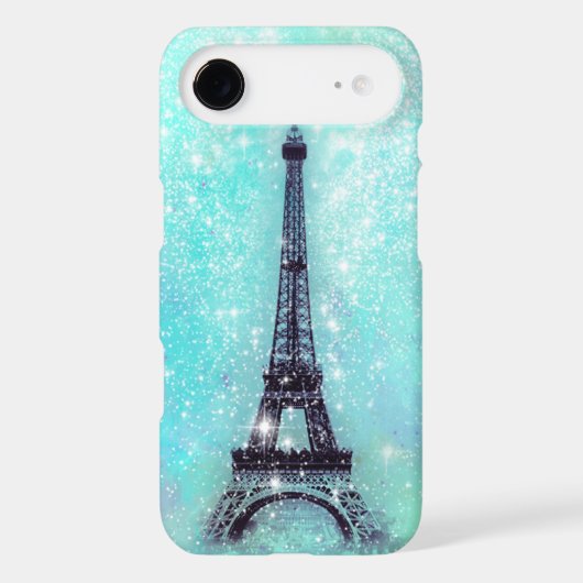 Eiffel Tower Turquoise Case-Mate iPhone Case (Back)