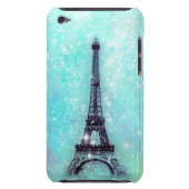 Eiffel Tower Turquoise iPod Touch Cover (Back)