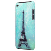 Eiffel Tower Turquoise iPod Touch Cover (Back Left)