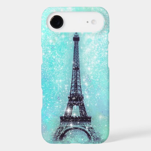 Eiffel Tower Turquoise iPod Touch Cover (Back)