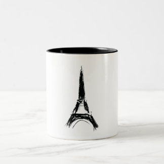 Eiffel Tower Two-Tone Coffee Mug