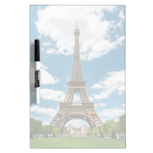 Eiffel Tower View from Champ de Mars Public Park Dry Erase Board