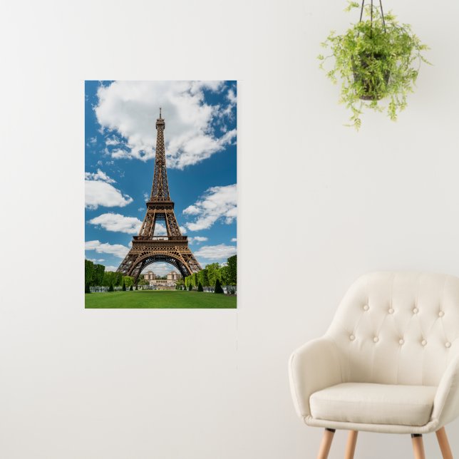 Eiffel Tower View from Champ de Mars Public Park Foam Board (In Situ (Wall))