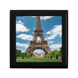 Eiffel Tower View from Champ de Mars Public Park Gift Box