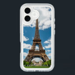 Eiffel Tower View from Champ de Mars Public Park iPhone 16 Case<br><div class="desc">Paris France Eiffel Tower seen from Champ de Mars park with green lawn and visitors under sunny sky</div>