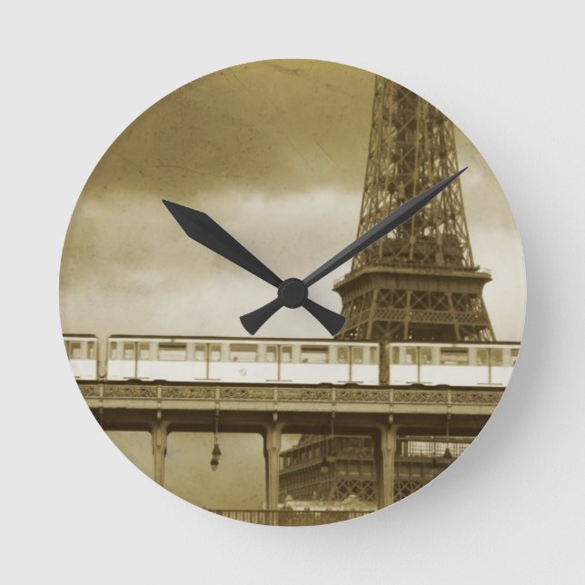 Eiffel Tower Vintage clock (Front)