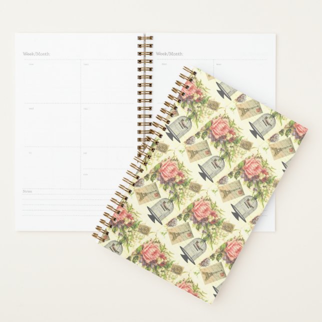 Eiffel Tower Vintage Paris French Theme Planner (Display)