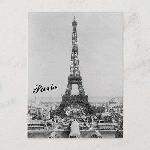 Eiffel Tower Vintage Photo Postcard