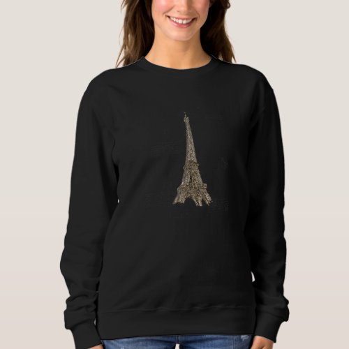 Eiffel Tower Vintage Retro Paris Sweatshirt