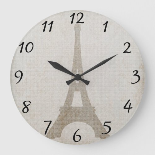 Eiffel Tower Wall Clock