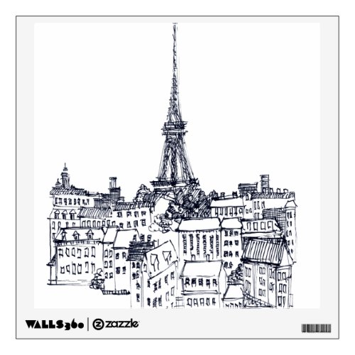 Eiffel Tower Wall Sticker