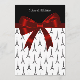 Eiffel Tower Wedding Invitation