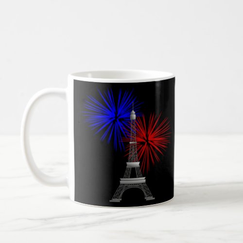 Eiffel Tower with Fireworks Coffee Mug