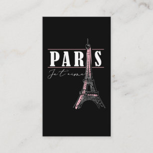 Eiffel Tower Women Love Paris France Business Card