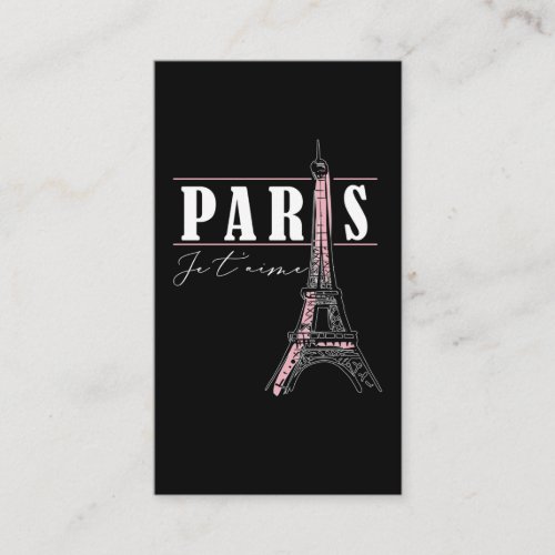 Eiffel Tower Women Love Paris France Business Card