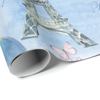 Eiffel Tower Wrapping Paper