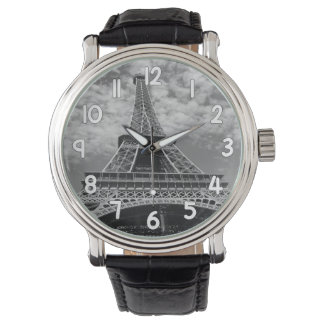 Eiffel Tower Wrist Watch – Black and White Paris