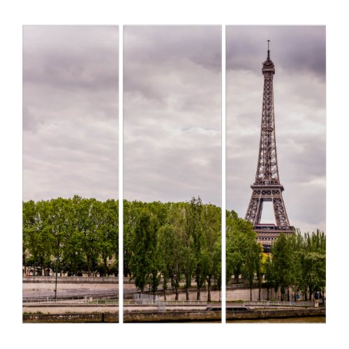 Eiffel TowerAcrylic Triptych wall art