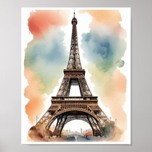 Eiffel Towerr Poster Wall Art Room Decor