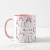 Helen name meaning heart flower H monogram mug