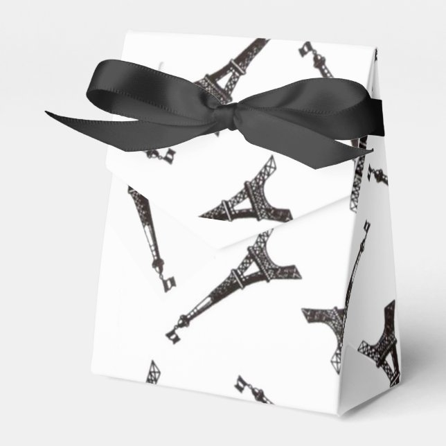 Eiffel Towers Favor Boxes (Front Side)
