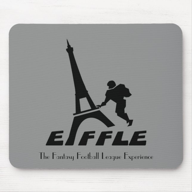 Eiffle Black Logo Mousepad (Front)