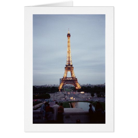 Eiffle Tower at Dusk Cards (Front)
