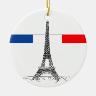 Eiffle Tower Ceramic Ornament