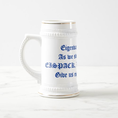 Eigenvalue Drinking Tankard Beer Stein