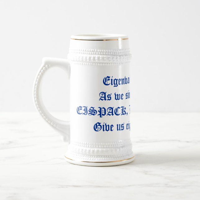 Eigenvalue Drinking Tankard Beer Stein (Left)