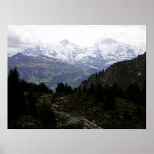 Eiger, Mönch and Jungfrau Mountains - Poster