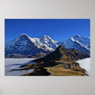 Eiger, Mönch und Jungfrau, Switzerland, Schweiz Poster