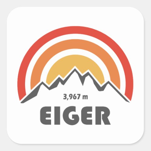 Eiger Square Sticker