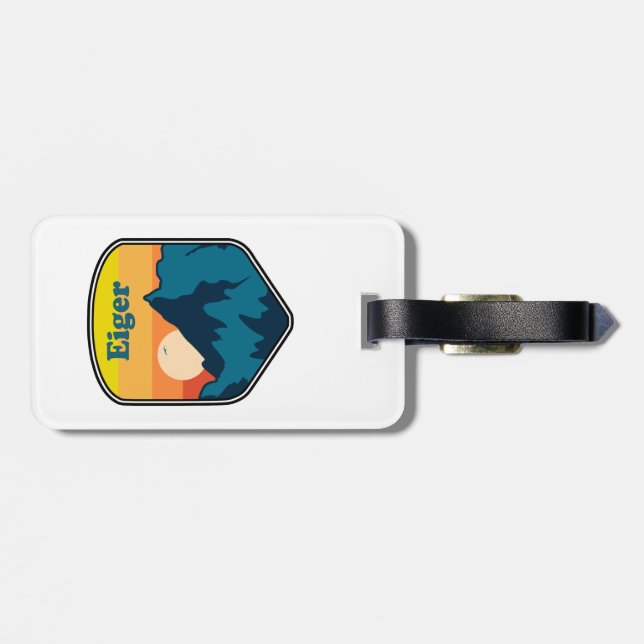 Eiger Sunrise Luggage Tag (Back Horizontal)