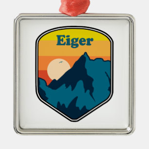 Eiger Sunrise Metal Ornament