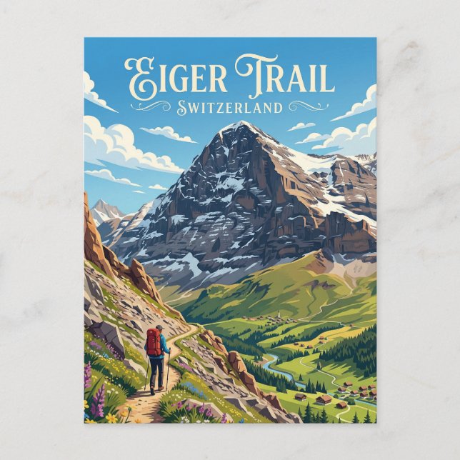 Eiger Switzerland Postcard (Front)