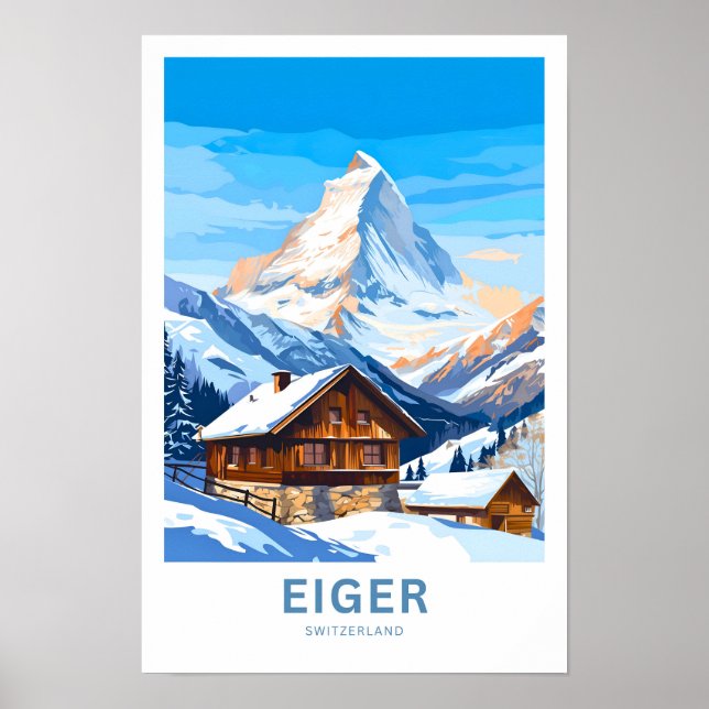 Eiger Switzerland Travel Print (Front)
