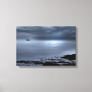 Eigg From Camusdarrach Beach  Canvas Print