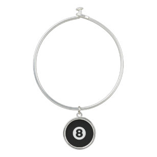 Eight Ball Bangle Bracelet