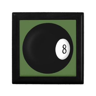 Eight Ball Billiard Keepsake Box
