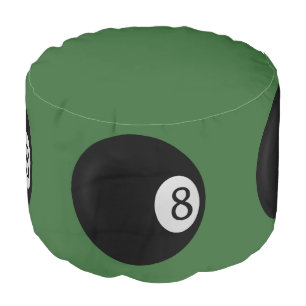 Eight Ball Billiard Pouf