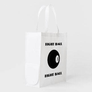 Eight Ball Billiard Reusable Grocery Bag