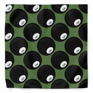 Eight Ball Billiard Theme Bandana