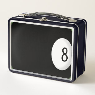 Eight Ball Billiard Theme Lunch Box