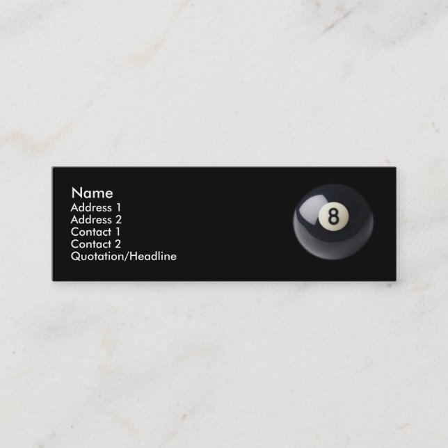 Eight-Ball Business Card (Front)