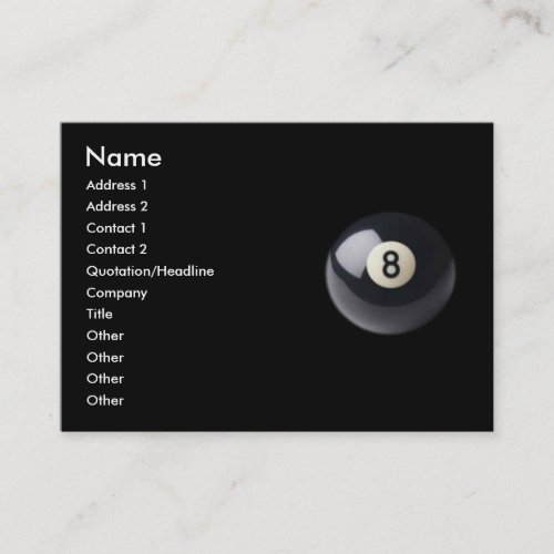 Eight-Ball Business Card