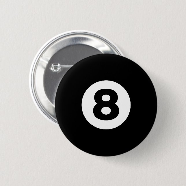 Eight Ball Button (Front & Back)