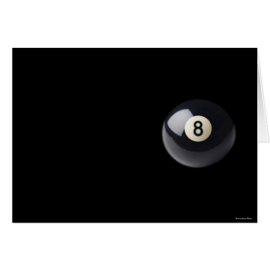 Eight-Ball Card (Front Horizontal)